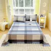Sábana 100% Algodón Puro, Estilo Fresco Funda de Almohada de Algodón Simple para Cama Individual, Sábana de Una Pieza de Algodón Lavado, Juego de Tres Piezas para Dormitorio Estudiantil