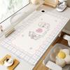Mouse Pad Térmico de Desenho Animado, Aquecedor de Mesa, Aquecedor de Mão para Desktop de Menina no Inverno do Escritório, Tapete de Mesa Aquecido para Computador Grande