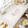 Mouse Pad Térmico de Desenho Animado, Aquecedor de Mesa, Aquecedor de Mão para Desktop de Menina no Inverno do Escritório, Tapete de Mesa Aquecido para Computador Grande