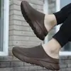 Zapatillas casuales de punto transpirable sin cordones transfronterizas para parejas, zapatos de moda streetwear para hombres y mujeres al por mayor