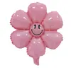 Flor Girasol Blanco Sonriente Margarita Globo Plumeria Globo Evento de Graduación Pequeño Regalo Globo de Película de Aluminio