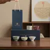 Taza de Té de Cerámica Personalizada para Uso Personal, Hecha en Horno Ru, Adecuada para Cata de Té, con Patrones de Esmalte Únicos, para Mujeres