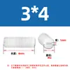 Parafusos Mecânicos de Nylon com Fixadores de Plástico Ranhurados, Parafusos de Posicionamento de Plástico Sem Cabeça, Parafusos para Placa de Vídeo M3M4M5M6M8