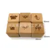 Cubo de Aprendizaje de Madera DIY Bloques de Madera Cubo de Números y Letras Madera Maciza Bloques de Madera