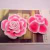 50mm exagerado grande flor de cerâmica macia flor rosa handmade diy palco antigo joia de cabeça vaso de flores decoração de cabine