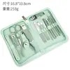 Conjunto de Cortadores de Unha Estilo Ins, Cortadores de Unha Verde Matcha, Ferramentas de Pedicure, Tesouras de Manicure, Conjunto de Tesouras para Sulcos de Unha, Manicure