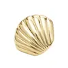 Botones Dorados de Forma Especial, Botones Metálicos con Forma de Concha Estilo Océano, Vestidos Suéter, Chaquetas de Traje, Botones Decorativos para Abrigos