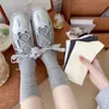 Calcetines de Media Pantorrilla para Mujer para Otoño e Invierno, Color Sólido, Estilo Japonés, Calcetines de Maternidad sin Costuras, Absorbentes de Sudor, Transpirables, de Ajuste Holgado, Calcetines Largos Apilables, Zhuji