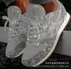 Zapatos Casuales Transpirables para Mujer 2020 con Suela Gruesa y Tacón de Plataforma, Nuevo Estilo Otoño, Pedrería, Talla Grande, Deportivos, Lentejuelas, Exportación, Estudiante