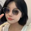 Nuevas gafas de sol de cristal plano anti luz azul para mujer, dulces, de alto valor, transparentes, con cambio de color, gafas para miopía