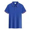 Camisa Polo de Algodón con Iones de Hielo de Secado Rápido, Manga Corta, Cuello de Solapa, Camisa Cultural de Trabajo, Uniforme para Grupo, Camiseta Bordada con Logo Impreso
