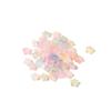 Suporte de Flores com Pó Dourado Acrílico Estrela de Cinco Pontas Borboleta Folha Contas Soltas Acessórios Pulseira de Miçangas DIY Miçangas Acrílicas