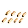 Conector de Tubo de Óleo Passante Interno de Cartão de Cobre, Conector Rápido de Tubo de Nylon para Linha de Lubrificação de Máquina-Ferramenta, Conector de Engate Rápido para Tubulação Pneumática