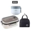 Bento box doble capa caja de almuerzo de frutas compartimento caja de almuerzo apta para microondas oficina trabajador reducción de grasa caja de almuerzo