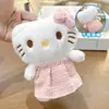 Pingente de gato KT de anjo de pelúcia famoso na internet, pingente de boneca fofo para bolsas de meninas, presente de feriado atacado