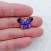 Pingente Pingente de Liga Colorida Estampada Hot-Selling Transfronteiriço Borboleta Desenho Animado Gotejamento de Óleo DIY Pulseira Colar Acessórios de Joias