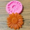 Ferramenta de cozimento de pirulito em formato de girassol, molde de silicone líquido para chocolate em estoque, personalizável