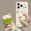 Funda magnética fresca para teléfono adecuada para iPhone 17 Pro Max, Coco 16, Manzana Verde 15, con soporte, funda nueva para 14
