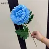 Flor Artificial de Crisantemo Garra de Dragón de Tallo Único, Dalia, Crisantemo Bola, Producto Transfronterizo Más Vendido, Flores para Proyectos, Arreglos Florales para Sacrificios, Venta al por Mayor de Comercio Exterior
