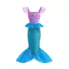 Comércio Exterior Transfronteiriço Moda Infantil Vestido Princesa Sem Mangas Elegante Saia Longa Cauda de Peixe Meninas Sereia Pequenas Mangas Voadoras Vestido de Lantejoulas