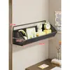 Estante de almacenamiento para pared de dormitorio, no requiere taladro, solución de almacenamiento para mesita de noche, estante de almacenamiento para pared