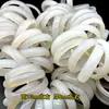 Pulsera de Ágata Blanca para Mujer Dulce y Encantadora Menos Pulsera de Calcedonia Primaria Natural para Mujer Lichi Congelado