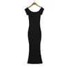 Vestido Bodycon Sexy de un Hombro Descubierto para Mujer, Vestido Elástico Ajustado de Manga Corta que Realza la Figura, Vestido Largo