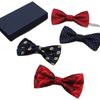 Corbata de Lazo para Hombre Estilo Británico Nueva Padrinos Nudo Traje de Boda Camisa Formal Rojo Negro Azul Corbata de Lazo de Alta Gama para Mujer
