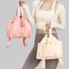 Mochila Deportiva con Cordón Ajustable, Moderna, Simple y Práctica, Mochila para Almacenar Ropa de Danza y Yoga, Bolsa Casual con Cordón para Viajes