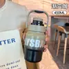 Copo Térmico Esportivo para Ciclismo e Corrida ao Ar Livre Aço Inoxidável 316 Formato de Bala Garrafa de Água de Grande Capacidade com Canudo