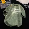 Camiseta de Manga Corta Estilo Americano Tie-Dye para Hombre, Verano 2026 Nueva Estampado de Letras Marca de Moda Ins High Street Holgada Cuello Redondo Media Manga