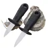 Faca para ostras abridor de conchas faca para frutos do mar faca profissional multiuso para abrir ostras faca para abrir ostras de parede espessa faca pequena para abrir vieiras
