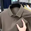 Camisetas de Manga Corta para Hombre de Verano Nuevas Transfronterizas Tops para Hombres de Mediana Edad Negocios Cuello de Solapa Casual Holgadas Camisetas Polo para Hombre