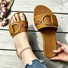 Sandalias de moda casuales y cómodas para mujer de talla grande, de color liso, para el verano de 2026, en estilo europeo y americano, con suela plana