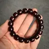 India Sándalo Rojo Hoja Pequeña Pulsera de Cuentas Barril Estrella Dorada Completa Sándalo Tipo Antiguo Pulsera de 108 Cuentas para Hombres y Mujeres Juguete Cultural de Madera Cuentas Budistas