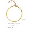 Pulsera Popular de Combinación de Acero Inoxidable de Venta Caliente Transfronteriza Amuleto de Moda Europea y Americana Pulsera Gruesa y Delgada para Mujer Chapada al Vacío en Oro de 18K