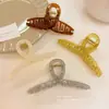 Elegante Pinza Grande de Tiburón Acrílica para Cabello Grueso, Accesorio de Cabello Femenino, Pasador Simple para la Parte Trasera de la Cabeza