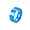 Anillos minimalistas lisos de acero inoxidable europeos y americanos transfronterizos, anillos populares de venta caliente para hombre, accesorios de mano de moda, al por mayor en stock