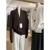 Camisola de Punto Roja Estilo Francés Falsa de Dos Piezas con Cuello en U para Mujer, Top Básico Corto Retro de Verano