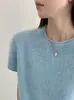 26 Suéter de Manga Corta de Cachemir y Seda Cepillada Otoño/Invierno con Cuello Enrollado, Suéter de Lana Cepillada Suave como una Nube Estilo Coreano