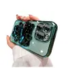 Funda de Teléfono Totalmente Chapada con Soporte de Gato KT y Espejo de Maquillaje para Chicas, Funda de Teléfono con Soporte Horizontal de Escritorio de Moda