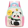 Mochila Infantil Lindo Panda Pequeño Girasol Unisex para Niños Doble Hombro Guardería Niños y Niñas Entrada Escuela Mochila Pequeña