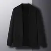 Suéter de Punto para Hombre Hengyuanxiang Otoño 2025 Nuevo Cárdigan de Punto Ropa de Abrigo para Hombre Chaqueta tipo capa con bolsillo Ropa para Hombre
