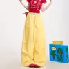 Comercio Transfronterizo Danza Jazz Casual Pantalones de Pierna Ancha Pantalones Deportivos Nuevos Pantalones de Trabajo Estilo Americano para Mujer Corte Holgado Pantalones Largos