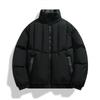 Ootd Chaqueta de Algodón para Exteriores Otoño e Invierno Marca de Tendencia High Street Abrigo de Algodón Holgado para Hombre Cuello Alto Chaqueta Acolchada Versátil para Pareja