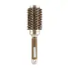 Venta caliente transfronteriza tubo de aluminio dorado cilindro para peinar rodillo para peinar peine para cabello rizado peine de cerdas conducción de calor aire tubo de aluminio rodillo de cerámica