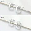 Pendientes de Lujo de Gama Alta con Forma de C Transfronterizos Europeos y Americanos Accesibles para Mujer Estilo Ins Celebridad de Internet Diseño de Gama Alta Asimétricos Versátiles