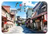 Ímãs de geladeira de vidro da cidade de Guangzhou, marcos urbanos, paraíso de ruas antigas, decorações arquitetônicas, decoração de casa cultural e criativa, decorações de lembrança