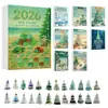 Calendario de Adviento Caja Sorpresa Serie Vidrio Marino Transfronterizo Adorno de Árbol de Navidad Estilo Vidrio Marino Colgante Acrílico