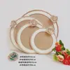 Materiais Decorativos Ecológicos para Jardim de Infância DIY Artesanal Corda de Cânhamo Pingente de Madeira Linho Retrô Pingente Decorativo de Parede Pingente